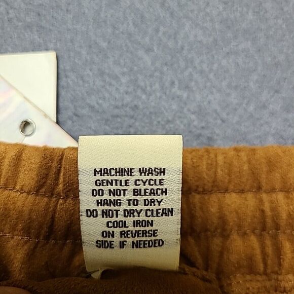 Harmony + Havoc Womens Joggers Large Brown Velvette Soft Stretch - Picture 11 of 12